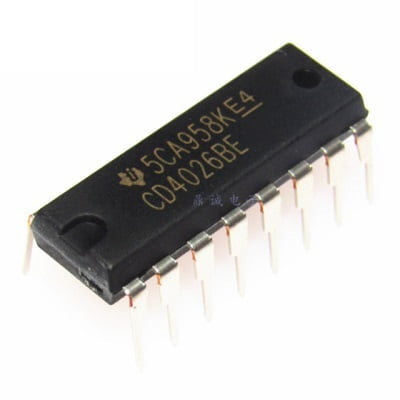 CD4026 IC DIP16 Decade Counter CD4026BE