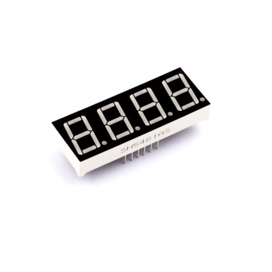 \0.56 Inch 4 Digit Display 7-Segment 12 Pins Red CA Common Anode