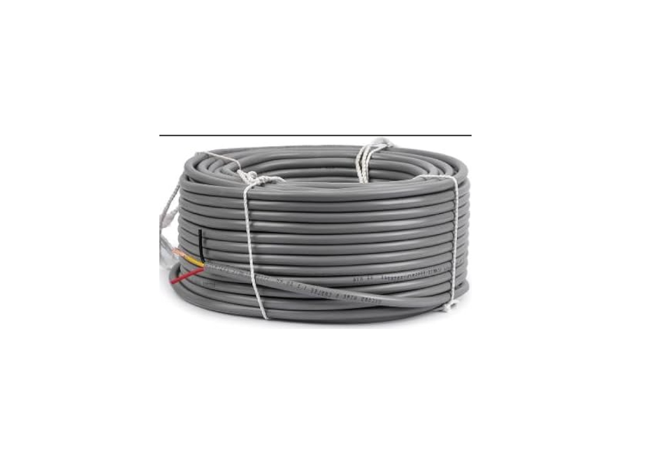 GREY Round Cable Wire 2 Core 7/.0060 (7/38) 1 Meter