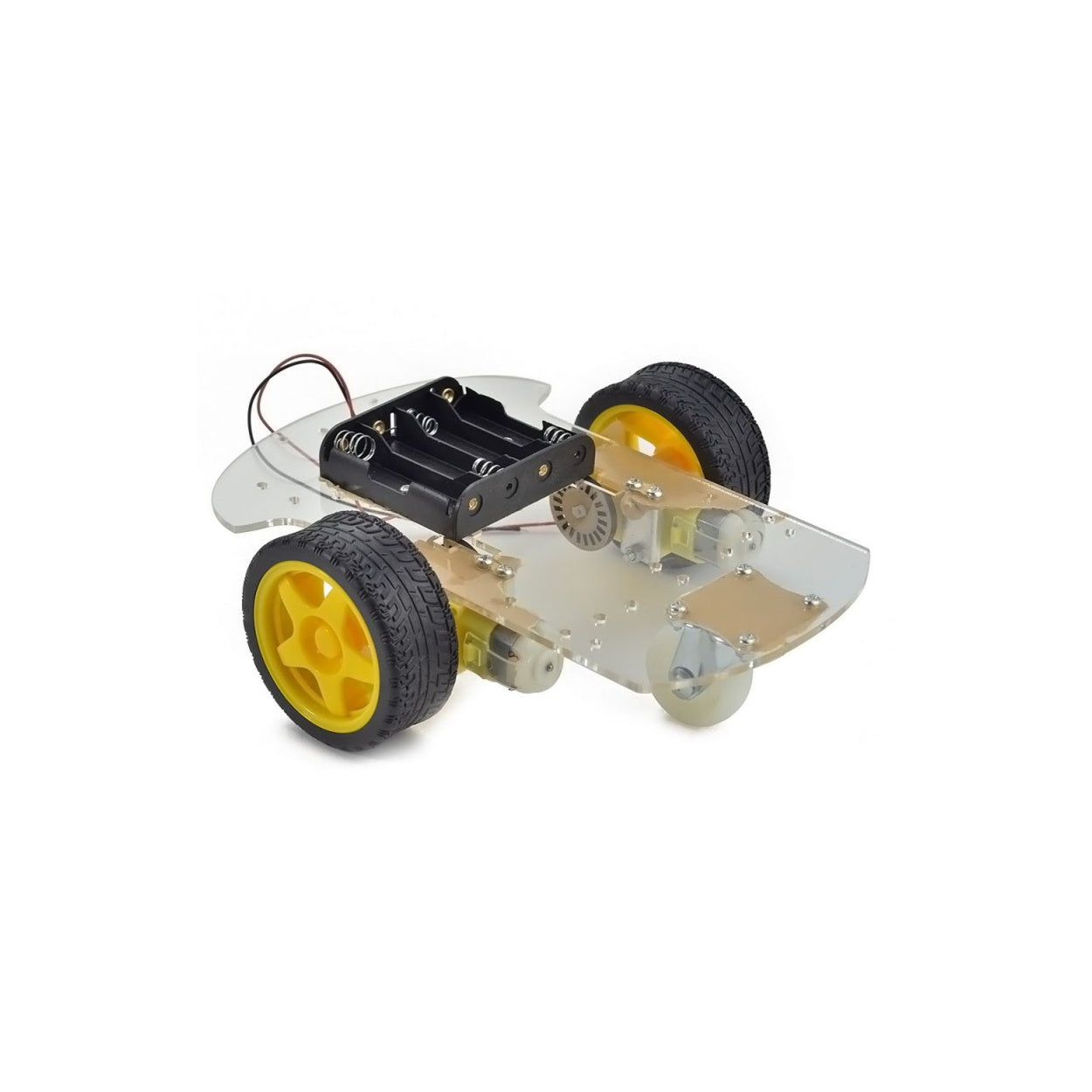 Smart Robot Car Chassis Kit 2WD Motor DIY Transparent Unassembled
