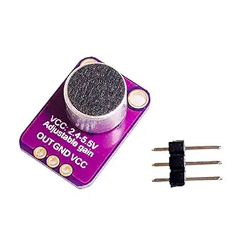 MAX4466 sound sensor module Electret Microphone Amplifier with Adjustable Gain – Audio Sensor Module