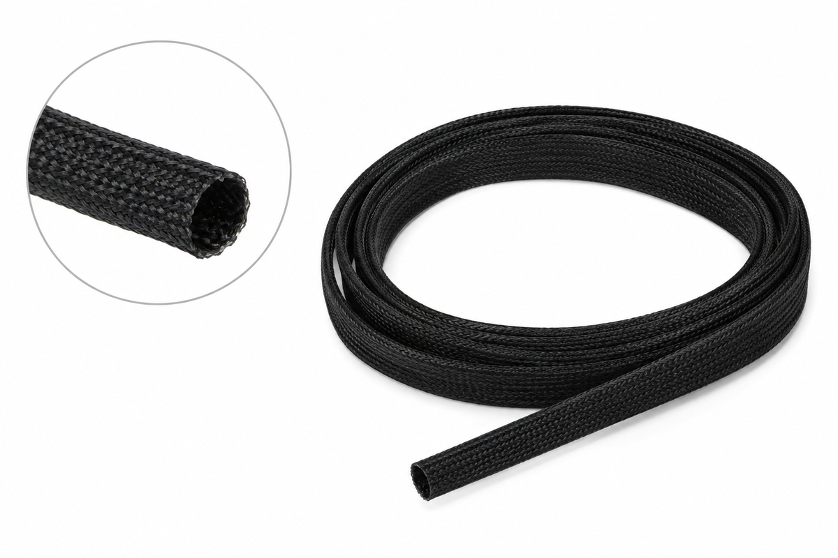 1 mm Fiber glass Insulation tube Sleeve Black 1 Meter