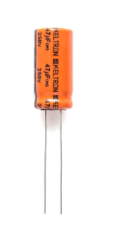 47uF 250V Electrolytic Capacitor 85C 20% KELTRON