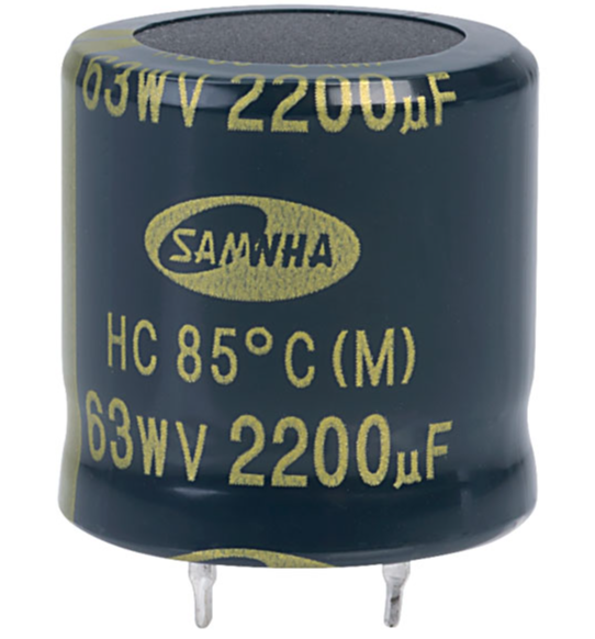 2200uF 63V Electrolytic Capacitor Samwha