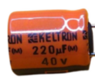 220uF 40V Electrolytic Capacitor Tolerance 20% KELTRON