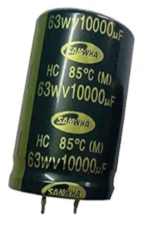 10000uF 63V Electrolytic Capacitor 85C SAMWHA 10000uF 63V