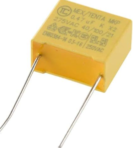 0.47uF 275V BOX FILM CAPACITOR AC Class X2 10mm pitch
