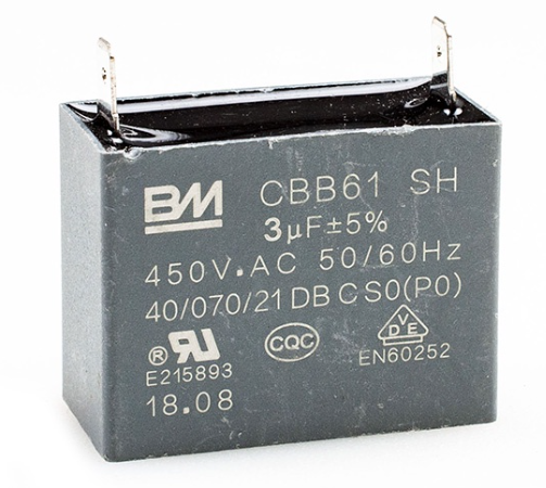 3uF 450V Capacitor AC BM