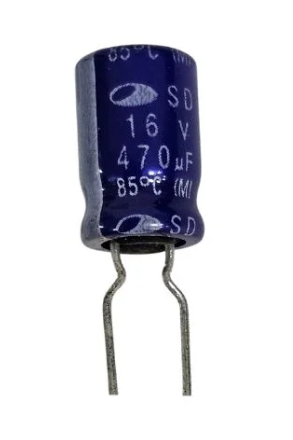 470uF 16V Electrolytic Capacitor Samwha 85C