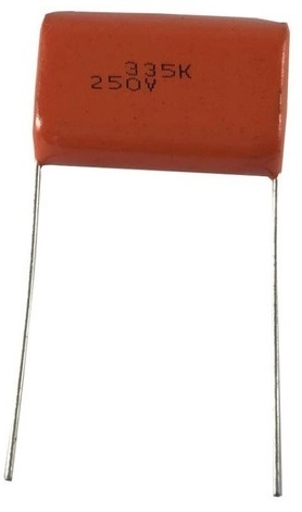 3.3uf 250V Polyester Film Capacitor 335k orange