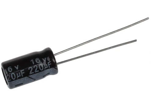 220uF 16V Electrolytic Capacitor DC JWCO 105C 6.3x12MM