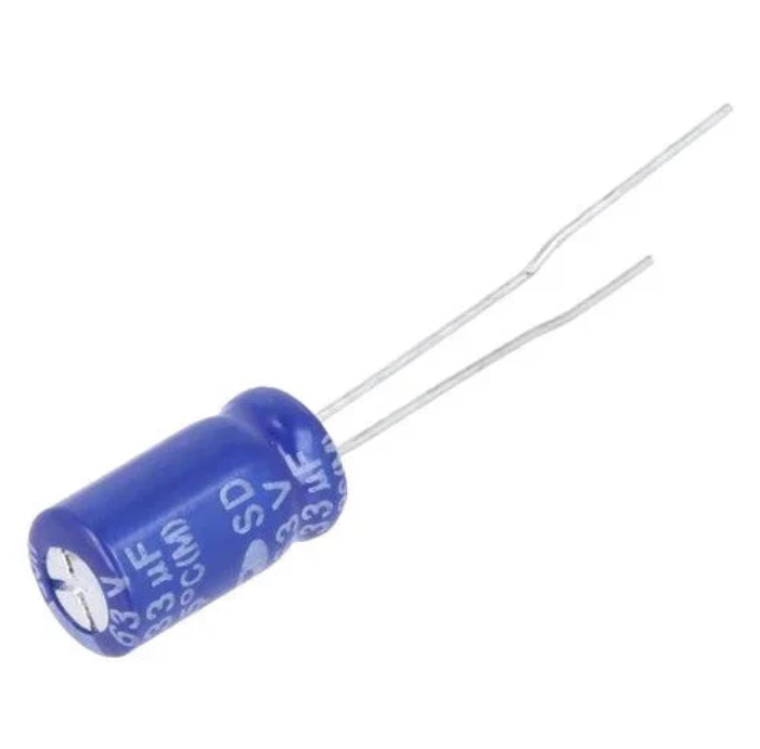 4.7uF 63V Electrolytic Capacitor 85C SAMWHA