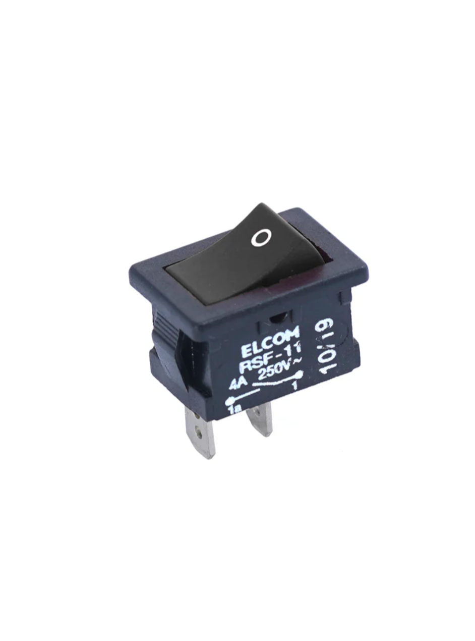 Rocker Switch RSF11 4A BLACK ELCOM