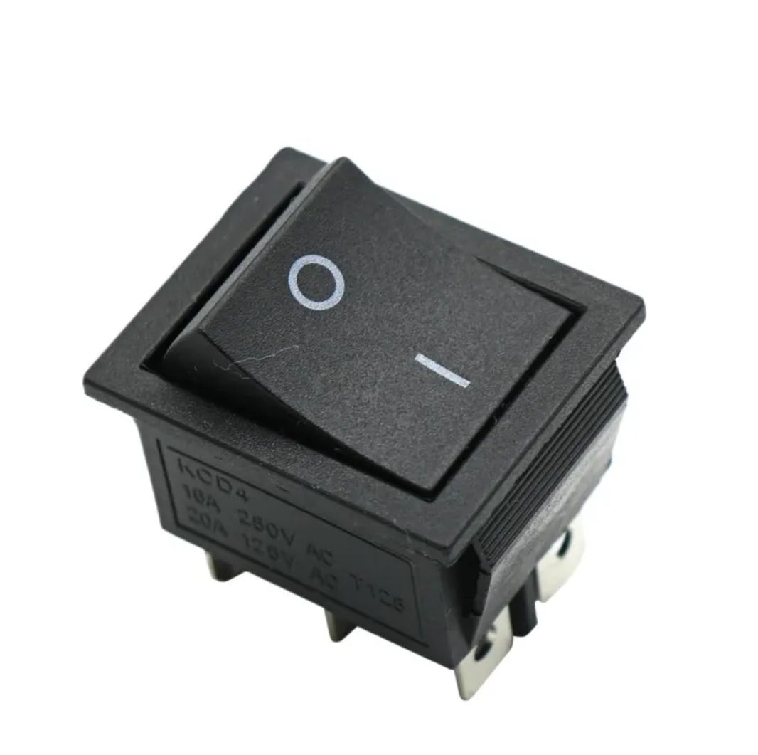4-Pin Switch RS-16-5-03 Black 16A DPST ELCOM