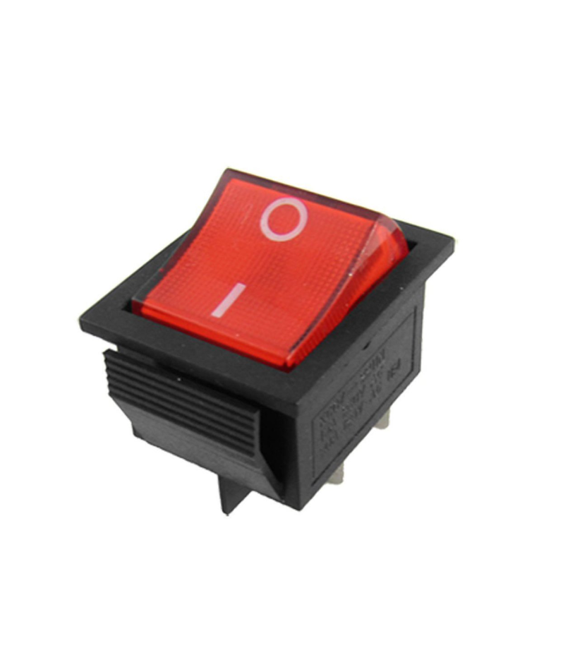 4-Pin Switch RS-16-5-04 Red 16A DPST ELCOM Switch