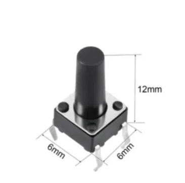 MICRO SWITCH 4P DIP HEIGHT 12MM 6X6X12mm