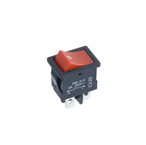 Rocker Switch RED RS-2-5 ELCOM DPST 4A 250V