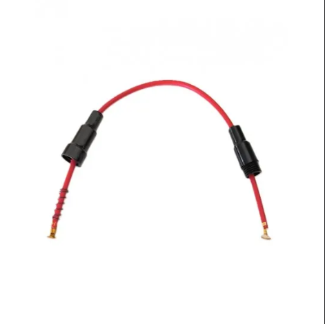 Wired Glass Fuse Holder BLACK HFH-1 20x5mm ELCOM Hanging