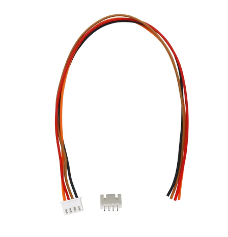 4 PIN JST CONNECTOR 1PAIR(1MALE AND 1FEMALE)2.54MM pitch Female with wire 25-30cm 2515