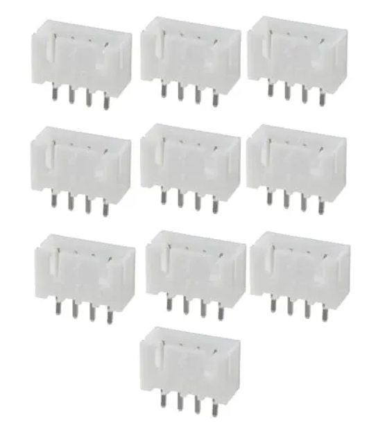 4 Pin JST male straight Connector 2.54MM 2515 XH