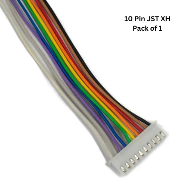 10 Pin JST Female WITH WIRE 20-30cm Connector 2.54mm 2515 XH