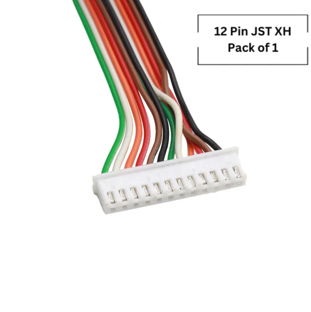 12 Pin JST Female WITH WIRE 20-30cm Connector 2.54mm 2515 XH