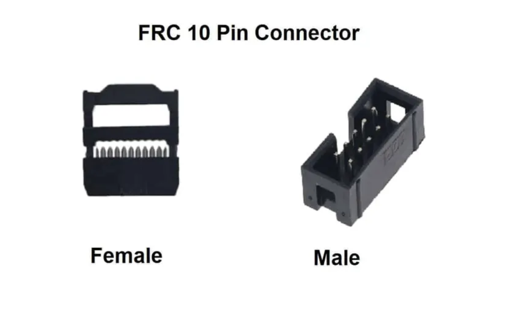 10 PIN FRC CONNECTOR 1PAIR(1MALE AND 1FEMALE)2.54MM pitch MALE BOX STRAIGHT CONNECTOR