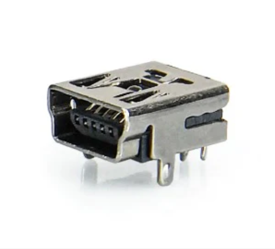 5 Pin 2 Feet DIP Connectors Female USB mini Flat Port Jack Tail Sockect