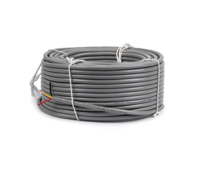 GREY Round Cable Wire 3 Core 7/.0060 (7/38) 1 Meter