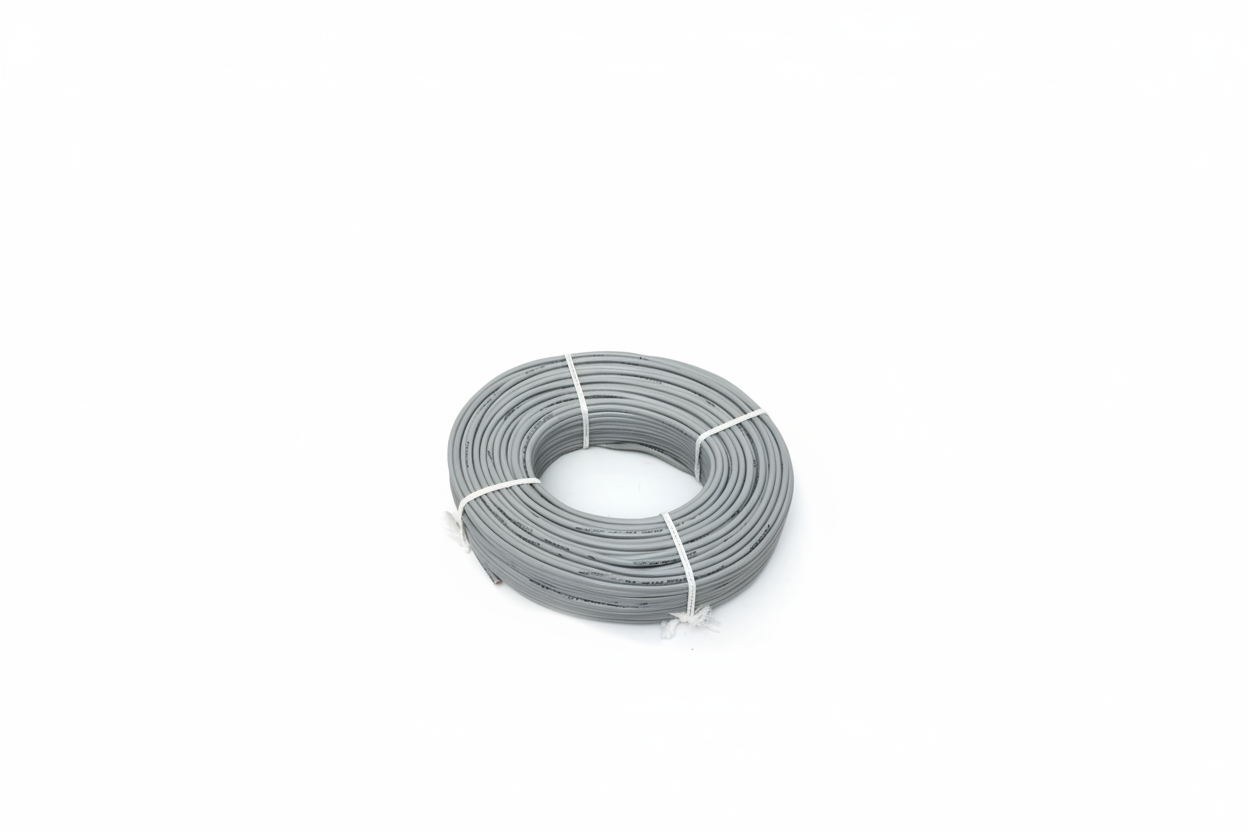 GREY Round Cable Wire 6 Core 7/.0060 (7/38) 1 Meter