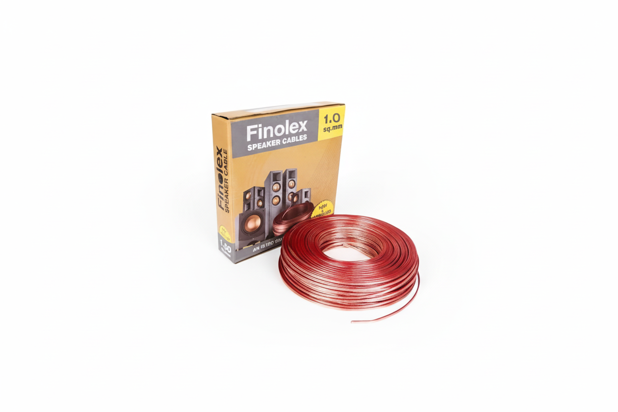 1 Sqmm Speaker Cable Wire Transperant FINOLEX 1 meter