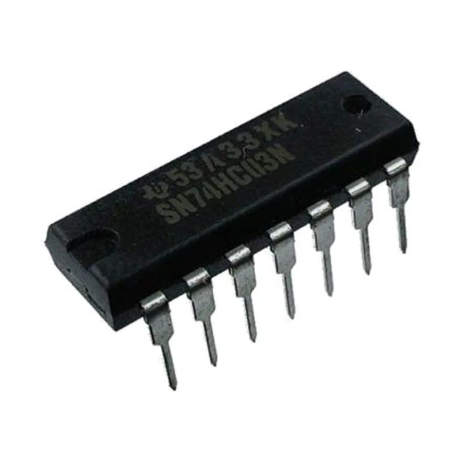 74HC03 IC Quad 2-Input NAND Gate with Open-Drain Outputs