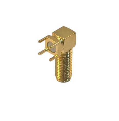 Right Angle SMA Connector 19mm TS-SMA-F-19mm-RA SMA Jack Bulkhead Right Angle PCB Mount