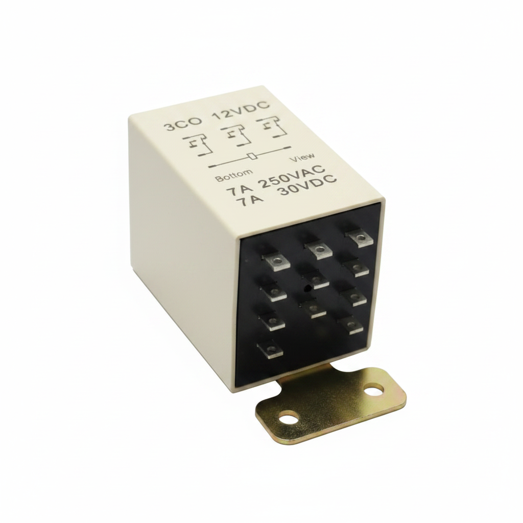 12VDC 7A 11-Pin KT216 Relay KYOTA 250VAC 3PDT Relay