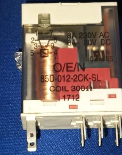 12VDC 8A DPDT Relay 85D-012-2CK-SL OEN Power Relay