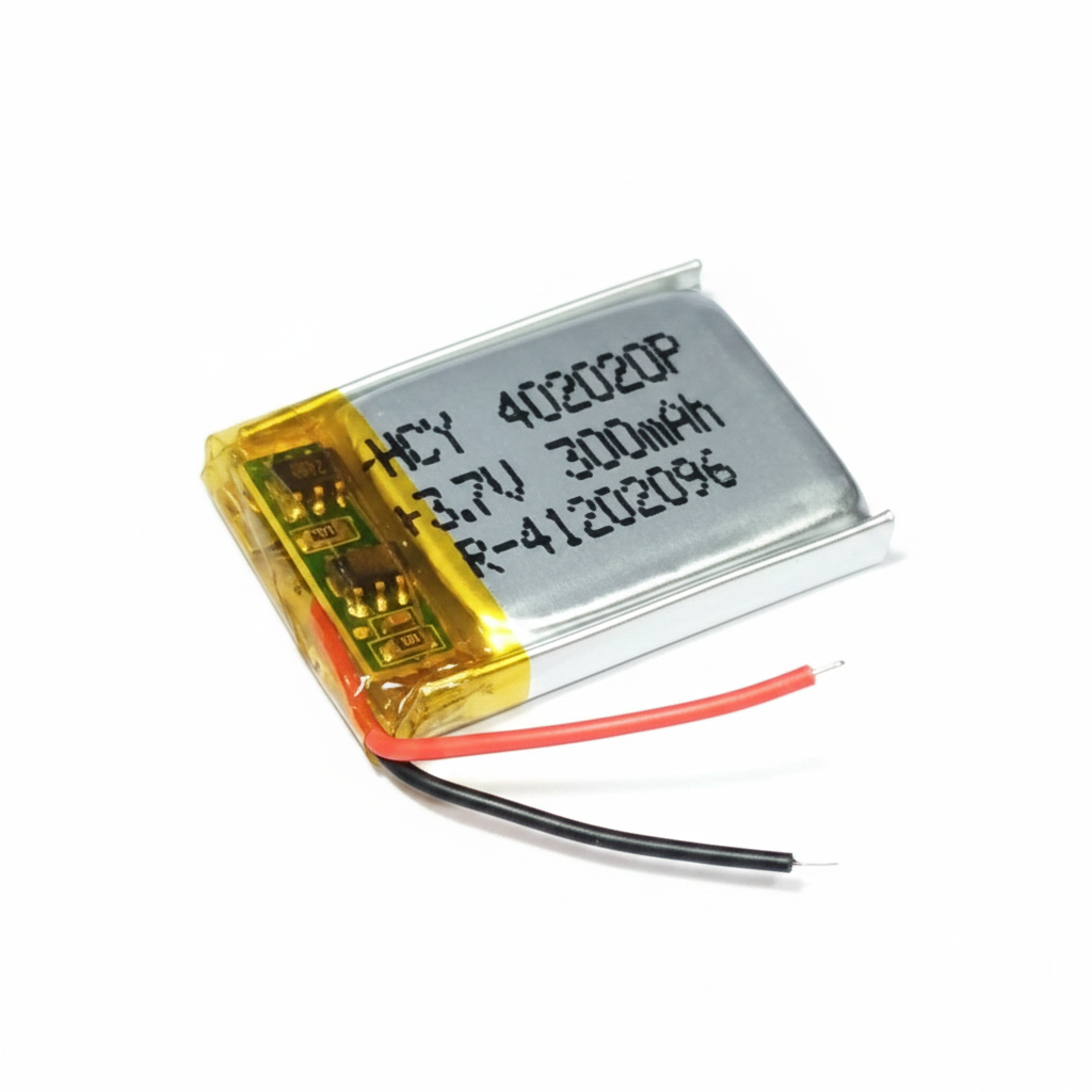 3.7V 300mAh Lithium Polymer Battery 402020P 40x20x2mm Li-Po Rechargeable