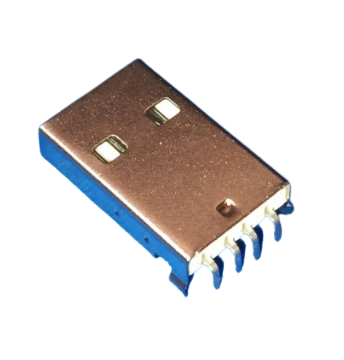 4 Pin Type-A Plugin Male 1.5A USB Connectors HX AM 90D