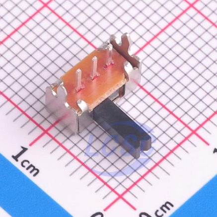 300mA Slide Switch Right Angle SPDT 8.7x4.7mm SK12D07VG6 SHOU HAN