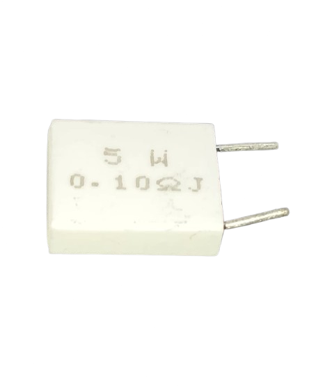 0.1 Ohm 5W WIRE WOUND RESISTOR Vertical 0E1 0R1 R1