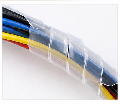 4mm Spiral Sleeve Clear 1 ROLL ( 50 Meter )