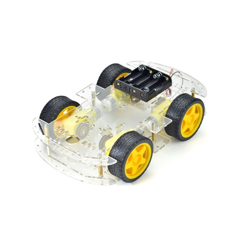 Smart Car Chassis Kit 4WD Double Layer Robotic 4 WD DIY