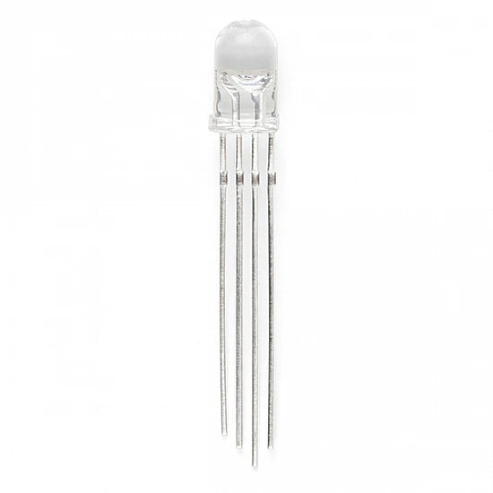 5MM RGB LED CLEAR ROUND COMMON ANODE CA E