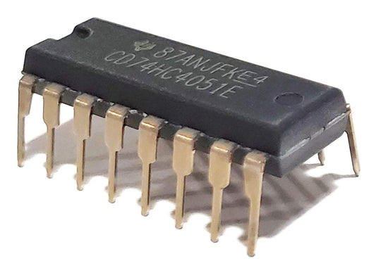 74HC4051 IC  8-Channel Analog Multiplexer/Demultiplexer DIP-16 74 HC 4051 744051