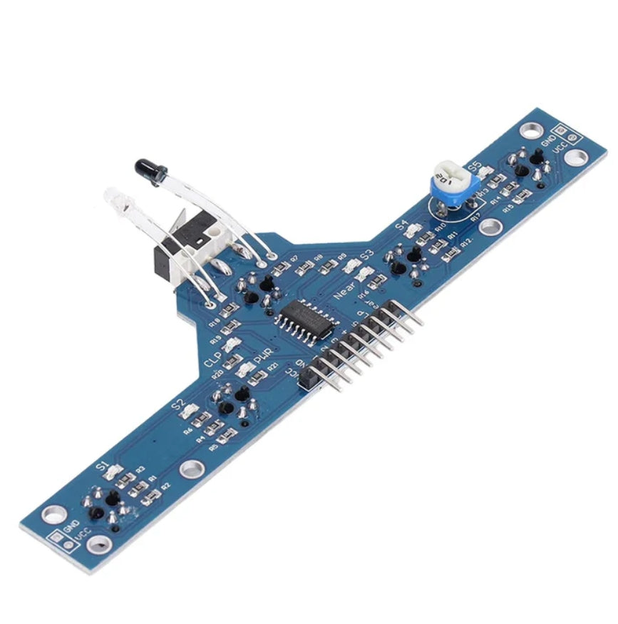 BFD-1000 5 Channel IR Sensor Module With Crash Switch Line Tracking BFD1000