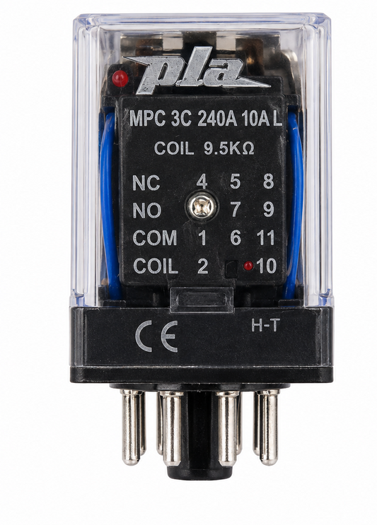 240V 10A Relay MPC 3C 240A 10A L 11 PIN 3PDT PLA