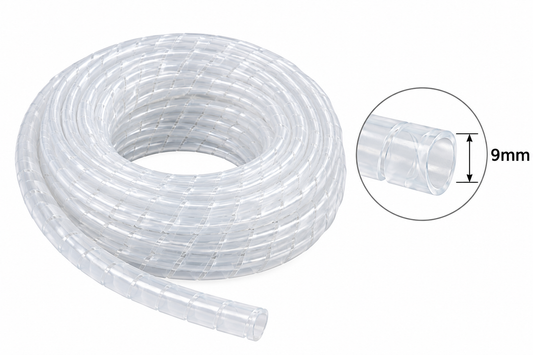 9mm Spiral Sleeve Clear 1 ROLL (25M)