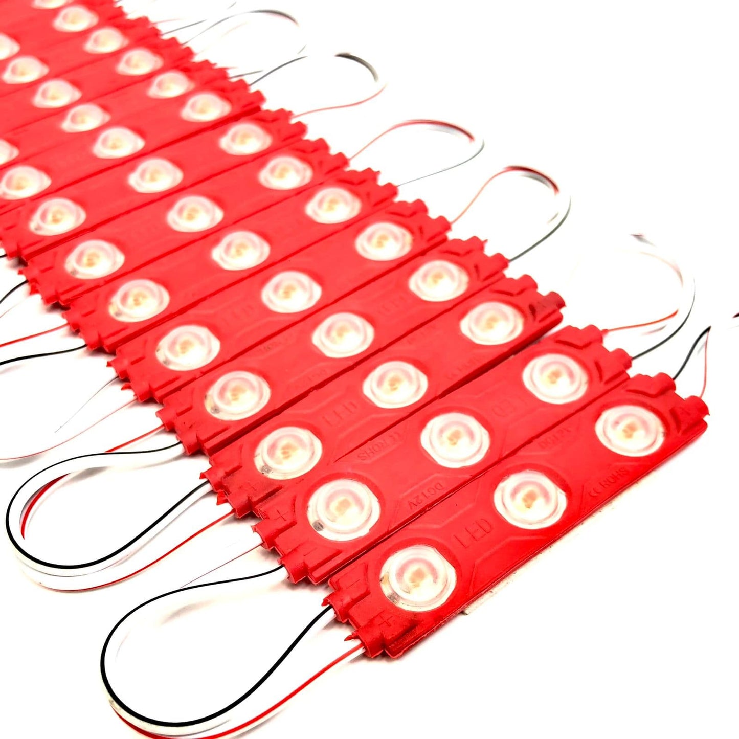 12V 3 LED MODULE BLOCK RED COLOR STRIPS