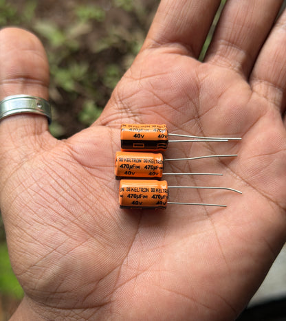 470uF 40V Electrolytic Capacitor 85C KELTRON 470uF 40V
