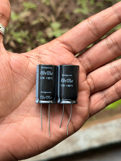 120uF 450V Electrolytic nichicon Capacitor 120uF 450V