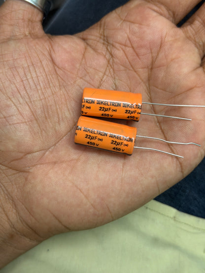 22uF 450V Electrolytic Capacitor KELTRON 85C 22uF 450V